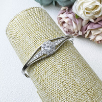 Bracelet jonc en argent sterling 925 exquis, style INS, bijou de mode polyvalent pour femme