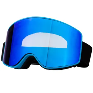 新着UVプロテクションクリアビジョン屋外スキーゴーグルヘルメット互換性スノーボードグラス防曇スノーゴーグル