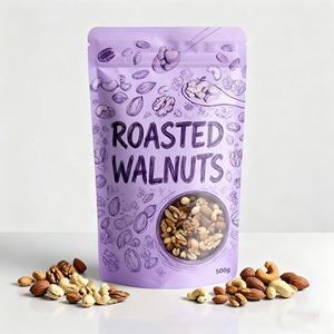 Nắp kéo Nhựa đứng lên túi với cửa sổ rõ ràng Nắp kéo moistureproof Mylar túi cho các loại hạt kẹo Snack - Product Image 4