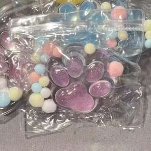 Popular Crystal Sparkling Cat Paw <b>Squishy</b> Toy-Jelly Texture Stress Relief for Kids Adults Decompression Gift Kitten Paw Toy - Product Image 2