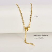 Collier en acier inoxydable directement de l'usine, plaqué or 18K PVD, chaîne hypoallergénique en acier inoxydable pour bijoux DIY