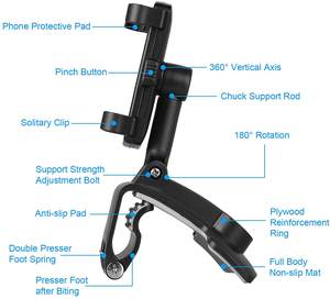 360 degrés Support de Téléphone De <span class=keywords><strong>Voiture</strong></span> Universel <span class=keywords><strong>Smartphone</strong></span> Supports Support <span class=keywords><strong>Voiture</strong></span> Tableau De Bord Support <span class=keywords><strong>pour</strong></span> Auto Grip Téléphone Portable Support Fixe - Product Image 4