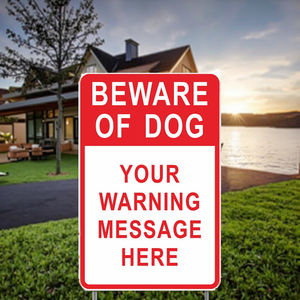 Letrero Personalizado de Advertencia de OSHA con la Leyenda 'Cuidado con Perros', 7x10 Pulgadas, Aluminio Resistente a la Oxidación 040, Letrero de Seguridad con la Leyenda 'Prohibido el Paso' para Propiedades - Product Image 6