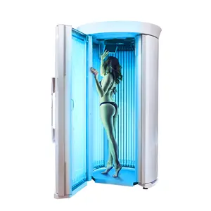 Merican solarium Máy F10 bán chạy nhất đứng lên giường thuộc da UV cho nhà thương mại sử dụng thiết bị làm đẹp