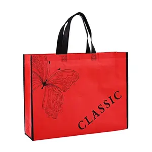 Laminated Eco Fabric Tote Túi Mua Sắm Không Dệt, Túi Không Dệt PP Có Thể Tái Chế