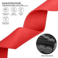 Sangles de poignet en coton antidérapantes personnalisées MKAS pour l'entraînement en salle de sport, sangles de musculation roses pour l'entraînement, sangles de jambe pour la gym, fabricant