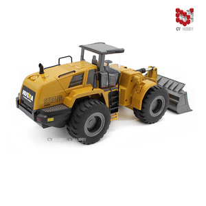 <span class=keywords><strong>HUINA</strong></span> <span class=keywords><strong>1583</strong></span> 1:14 22 canaux RC alliage Bulldozer modèle télécommande chargeuse sur pneus camion Construction camion voiture avec lumière et son - Product Image 4