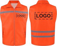 Gilets d'uniforme de supermarché en polyester respirant pour caissiers, employés de stockage et personnel de service client avec plusieurs poches