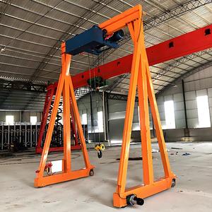 Electric Mobile <b>Gantry</b> <b>Crane</b> 2000 Kg Capacity Steel Powder Coated For Factory Warehouse Lifting - Product Image 4