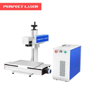 Perfecte Laser 30W Automatische Grootformaat Toetsenbord Precisie Instrument Fiber Laser Markering Machine