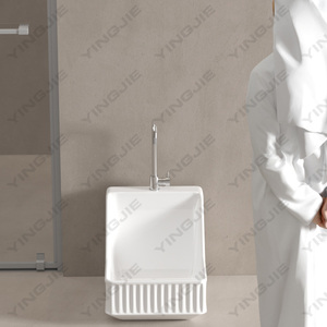 YINGJIE Wudumate lavabo main rectangulaire art lavabo évier musulman wudu évier musulman Wudu <span class=keywords><strong>lave</strong></span>-pieds bassin - Product Image 3