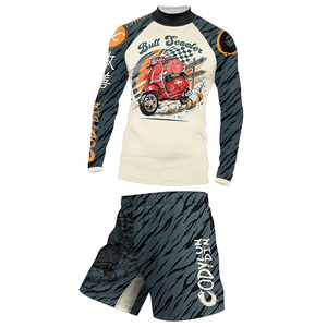 Ropa de gimnasio para hombre Cody, conjunto de 4 piezas, conjunto de ropa de entrenamiento, mallas deportivas para gimnasio para hombre, suministros, pantalones cortos de compresión térmica Rash-Guard - Product Image 3