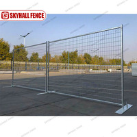 Panneau provisoire debout libre mobile extérieur de barrière du Canada de chantier de construction de panneau de grillage soudé par barrière provisoire