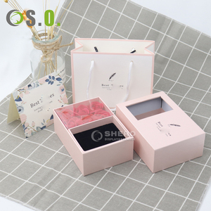 สร้อยคอสำหรับวันวาเลนไทน์สีน้ำเงินสีชมพูกล่องใส่เครื่องประดับแบบโรแมนติกขนาดใหญ่พร้อมกล่องใส่สบู่ดอกไม้สำหรับเป็นของขวัญ - Product Image 2