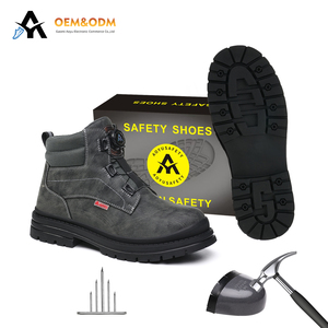 Bottes <span class=keywords><strong>de</strong></span> Travail OEM Chine Nouveaux Styles Hommes Anti-Choc Chaussures <span class=keywords><strong>de</strong></span> Sécurité Hiver à Embout <span class=keywords><strong>d</strong></span>'<span class=keywords><strong>Acier</strong></span> Matières Tige Daim Fourrure Toile - Product Image 1