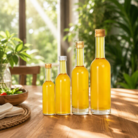 Mini bouteilles de vin en verre avec bouchon à vis pour whisky, liqueurs et spiritueux - Finition estampée à chaud