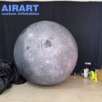 Ballon lunaire gonflable décoratif sur mesure, ballon gonflable en forme de planète lunaire pour la décoration de fête