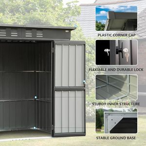 Casa Contenedor Portátil de Panel de Aluminio y Plástico Estable, Venta Directa de Fábrica, <span class=keywords><strong>Caseta</strong></span> de Jardín Prefabricada con Muebles - Product Image 6