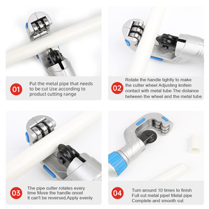 Cisaille professionnelle à rouleaux pour tubes, coupe-tubes en métal, acier inoxydable, cuivre, fer, outils de plomberie en gros - Product Image 4