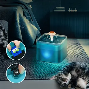 Distributeur automatique de fontaine d'eau électrique intelligent de luxe pour animaux de compagnie filtres fontaine de boisson extérieure pour chats chien