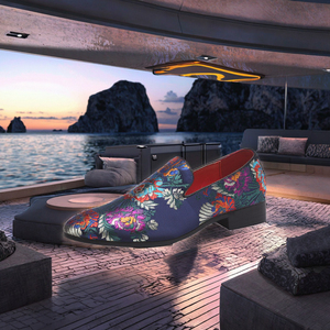 Chaussures habillées de bureau pour hommes de la meilleure qualité, faites à la main, en daim noir, broderie, respirantes, isolantes, mocassins à enfiler, printemps-hiver - Product Image 3