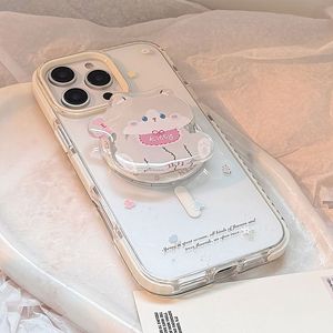 Custodia per telefono magnetica con supporto retrattile per gatto carino personalizzato per <span class=keywords><strong>iPhone</strong></span> 17 Pro Max antiurto <span class=keywords><strong>Cover</strong></span> per paraurti nuovo Design per donne ragazze - Product Image 2