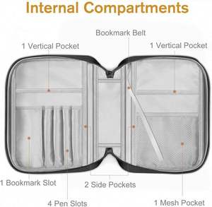 Échantillon gratuit Sac d'église personnalisé imperméable Étui pour livre de la Bible Housses de Bible avec fermeture éclair - Product Image 2