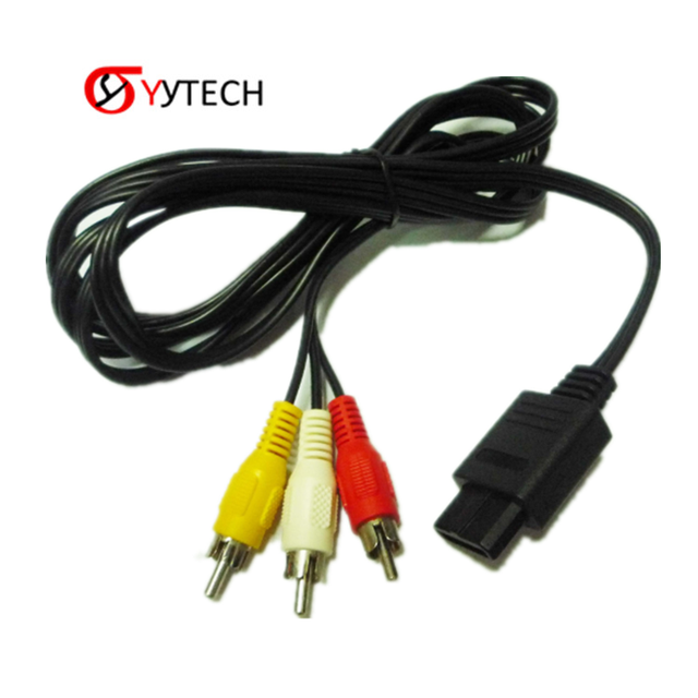 SYYTECH Wholesale 1.8m Excellent Quality Game Video AV Cable with Metal & Plastic for NGC Gamecube