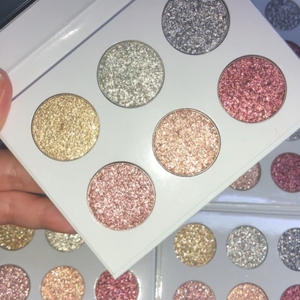 Sombra de Ojos Individual Activada por Agua Sin Etiqueta para Vendedor de Maquillaje de Novia <span class=keywords><strong>Dorado</strong></span> Metálico Vegana Libre de Crueldad Animal con Brillo - Product Image 3