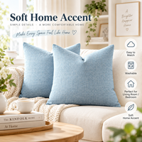 Housse de coussin personnalisée OEM ODM en tissu lavable avec fermeture éclair dissimulée pour la décoration intérieure