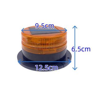 Luz de Advertencia Intermitente con Energía Solar, Montaje Magnético, Luz de Señalización de Seguridad LED - Product Image 5