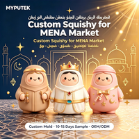 Jouet Squishy en PU à Remontée Lente pour le Marché GCC, Cadeau du Ramadan, Couleur Personnalisée, LOGO, Usine OEM