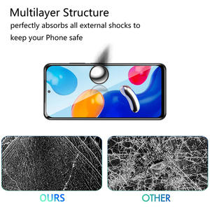 Pellicola protettiva <span class=keywords><strong>per</strong></span> telefono cellulare incassabile 9h <span class=keywords><strong>Touch</strong></span> <span class=keywords><strong>Screen</strong></span> in vetro temperato serigrafato <span class=keywords><strong>per</strong></span> protezione Redmi Note 11 - Product Image 5