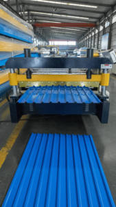 공장에서 공급한 맞춤형 고구성 960 사다리꼴 지붕 패널 완전 자동 롤 성형 기계 - Product Image 6