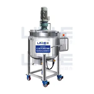 Removable Mixer Tank SS Dishwashing Liquid Chemical Liquid Mixing Tank With Agitator Heating Element