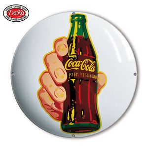 Letreros de Porcelana Esmaltada Vintage con el Logotipo de Coca-Cola, Blancos, con Descuento, los Más Vendidos al por Mayor - Product Image 1