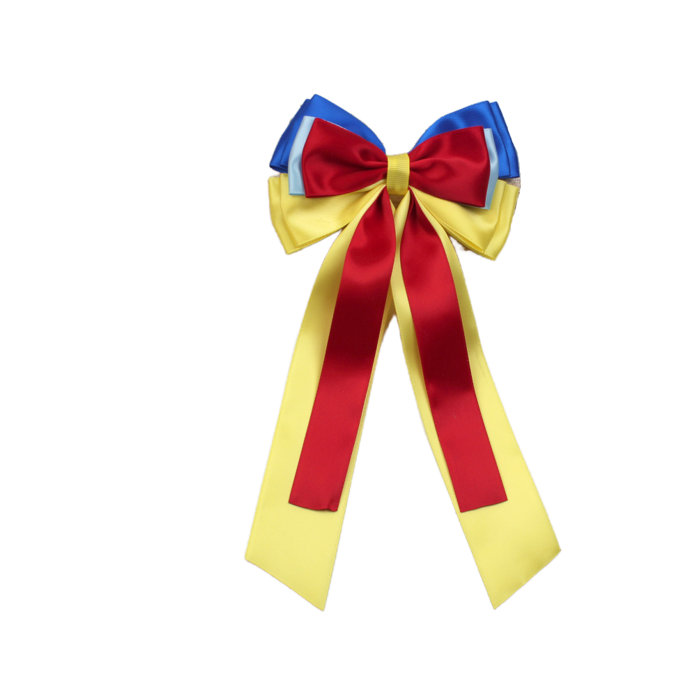 Customizable Princess Long Tail Sailor Hair Accessories Wholesale Girls Bouitique Cartoon Hair Clips Kids Satin Hair Accessories