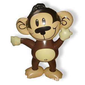 Pvc Inflatable Monkey Toy For Children Cartoon Animal Figurine 2 To 4 Years Unisex - Product Image 1