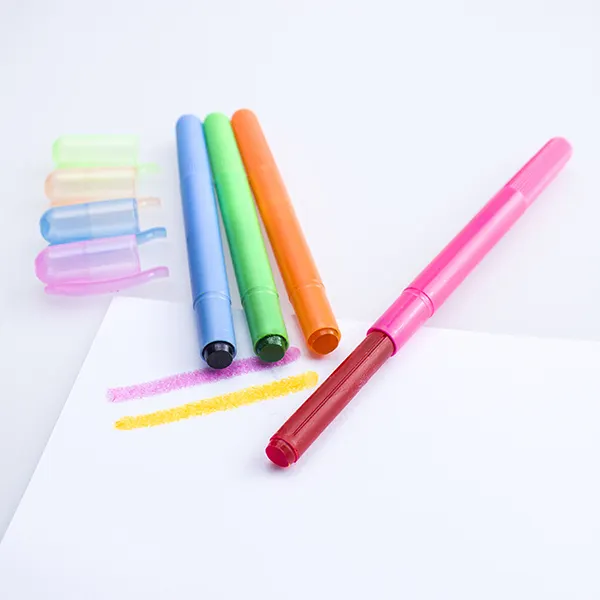 KHY-Mini lápiz de Gel sólido para marcador escolar, rotulador mágico multicolor, 6 colores, promoción