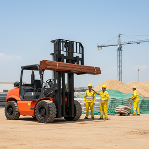 Carretilla elevadora de ruedas <span class=keywords><strong>todoterreno</strong></span> con motor diésel, tamaño pequeño para varias ocasiones - Product Image 5