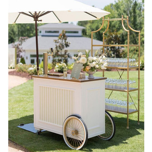 Hot Sale Custom Metal <strong>Food</strong> <strong>Cart</strong> Mobile Milk Tea &amp; Candy <strong>Cart</strong> for <strong>Indoor</strong>/Outdoor Business - Product Image 4
