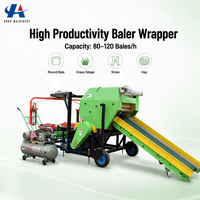Machine à emballer les balles de foin et de ensilage de maïs à haut rendement 70*70cm