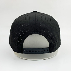 Đen OEM chất lượng cao có cấu trúc biểu tượng tùy chỉnh nhẹ cong vành 5 Bảng điều chỉnh CHA gorras chạy Mũ Golf dây mũ bóng chày - Product Image 2