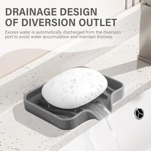 Support de Savon en Silicone Premium pour Douche, Facile à Nettoyer, Idéal pour Cuisine, Salle de Bain et Baignoire, Retient Très Bien l'Eau - Product Image 4