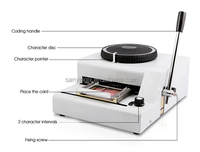 Code de gaufrage de carte de PVC de 72 caractères de haute qualité faisant la machine