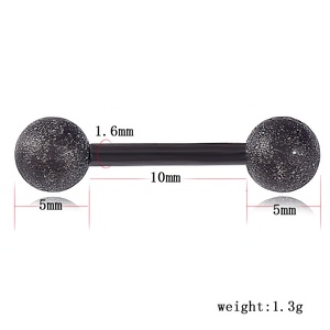 Nouveaux Piercings Corporels Élégants Multicolores en Acier Inoxydable Givré pour Langue, Tétons et Oreilles, Bijoux de <span class=keywords><strong>Piercing</strong></span> pour Femmes, Vente en Gros - Product Image 6