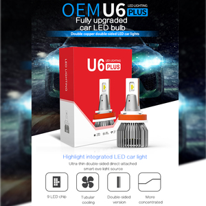 Faro LED <span class=keywords><strong>U6</strong></span> Plus Súper Brillante, Gran Venta, Alto Lumen, Impermeable, Disipación de Calor con Sustrato de Cobre de Doble Cara, Faro LED para Automóvil - Product Image 6