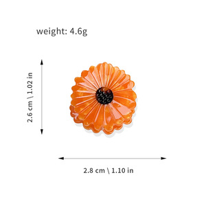 Mignon En Plastique Fleur Cheveux Accessoires pour Filles Nouvel Acide Acétique Tournesol Marguerite Frange <span class=keywords><strong>Clip</strong></span> Grand Requin Cheveux Griffe <span class=keywords><strong>Clip</strong></span> - Product Image 4