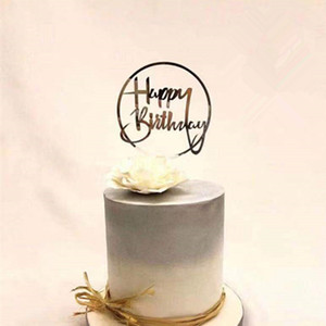 Honey And Sweetness Acrylic <b>Cake</b> Topper Gold Round Happy Birthday <b>Cake</b> <b>Decor</b> Birthday Party <b>Supply</b> - Product Image 2