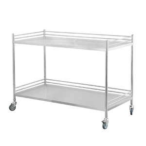 Carrito de herramientas de acero inoxidable Antares 800x480mm 2 niveles para cirugía de implantes dentales - Product Image 2